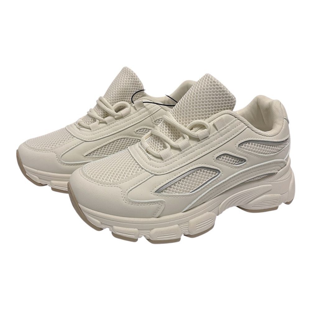 Streetwear Society Women’s Cream Athletic Sneakers-Size 7